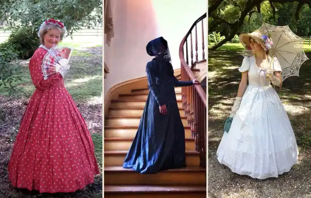 Historical interpreters demonstrating plantation life